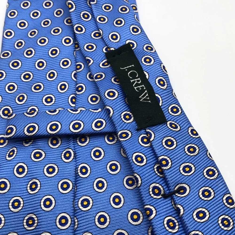 J.Crew Beautiful Silk Tie. Blue Background